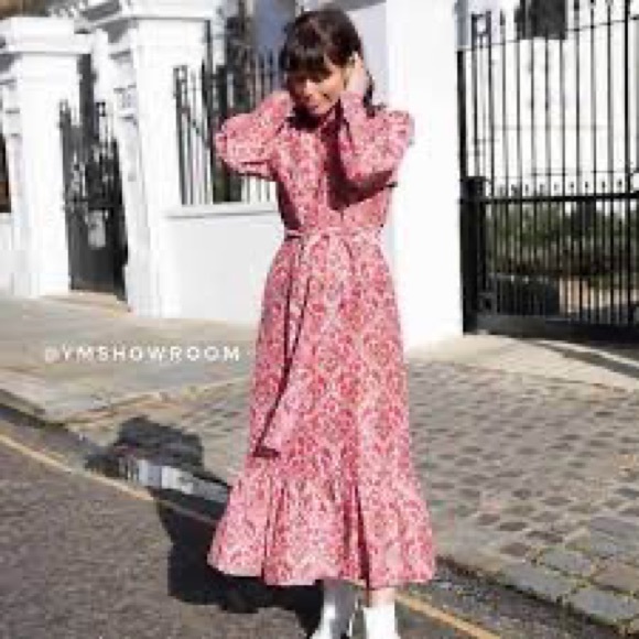 PRINT MIDI DRESS - Picture 4 of 13